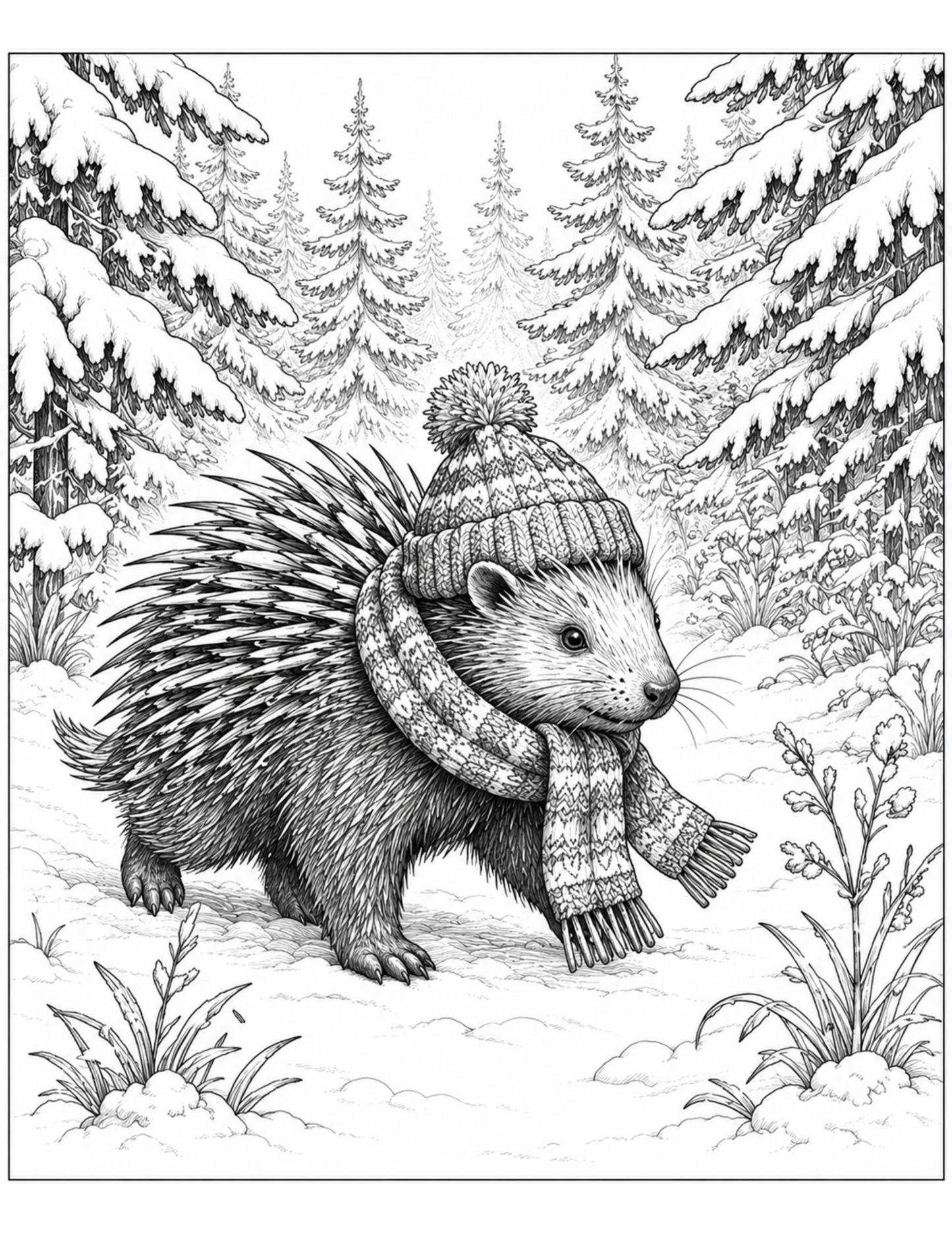 Winter Porcupine