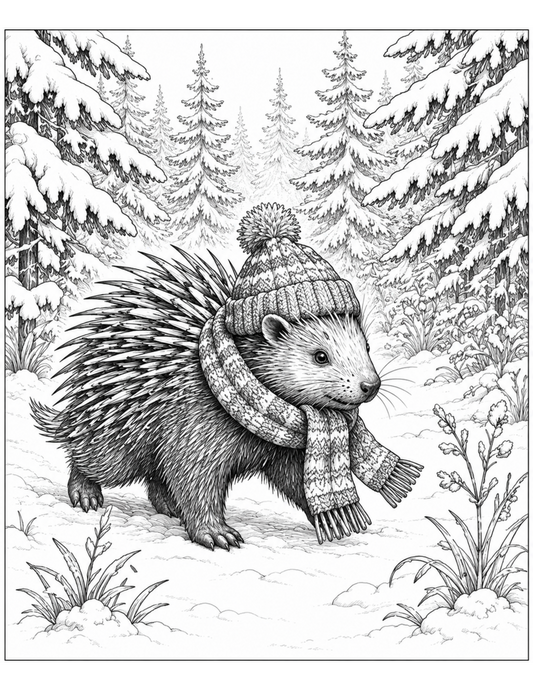 Winter Porcupine